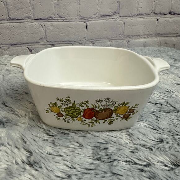Corning Ware Set of Two L'Echalote Spice of Life Baking Vintage NO LIDS - Picture 12 of 14